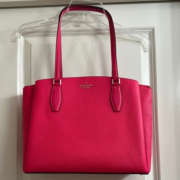 Kate Spade Pink Structured Tote - Picture 1 of 5